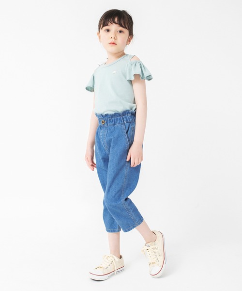 BRANSHES(ブランシェス)の「【接触冷感】オフショルダー半袖Tシャツ(Tシャツ/カットソー・キッズ・ピンク/グリーン/ブラック・120/90/130/140/150/110/100)」の11枚目の写真
