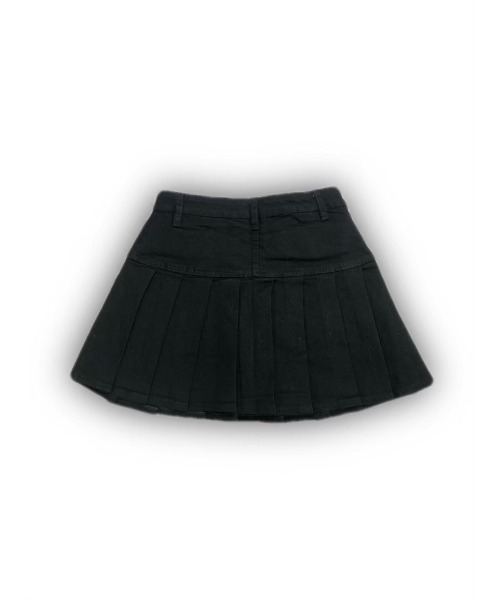 スカート Fur pocket denim skirt ANDMARY】Fur pocket denim skirt