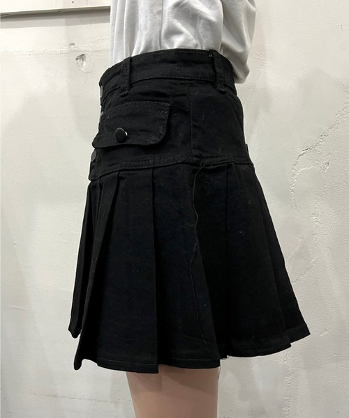 XU（エックスユー）の「【XU/エックスユー】pocket denim skirt