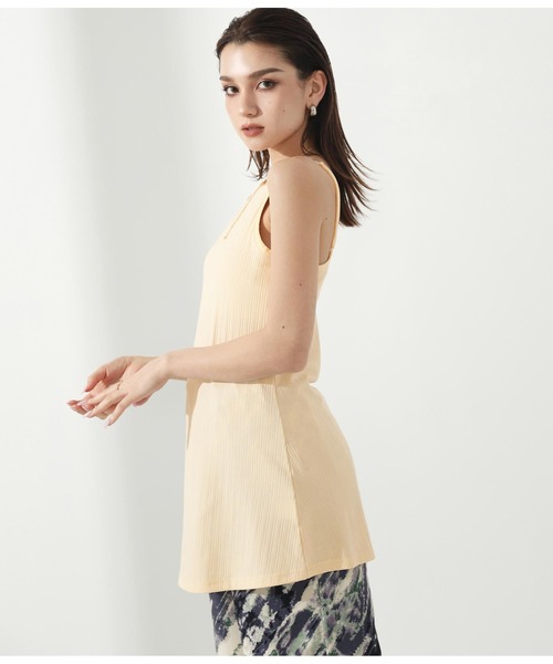 Settimissimo（セッティミッシモ）の「パット付きテレコロングキャミソール（キャミソール・レディース・ブラック/アイボリー/ブルー・FREE）」の11枚目の写真