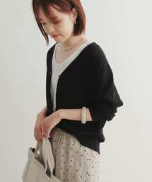 URBAN RESEARCH DOORS | ハイツイストコットンVネックカーディガン(カーディガン/ボレロ)