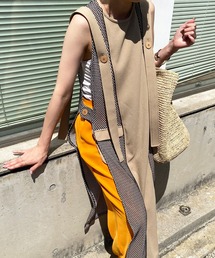 DouDou | 【AgAwd/アガウド】【WEB限定】バイカラーメッシュジレ(ワンピース)