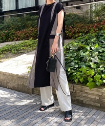 DouDou | 【AgAwd/アガウド】【WEB限定】バイカラーメッシュジレ(ワンピース)