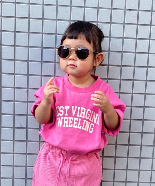 CIAOPANIC TYPY(チャオパニックティピー)の「▽【KIDS】カレッジプリントTee(Tシャツ/カットソー・キッズ・ホワイト/チャコールグレー/ピンク/グリーン・MEDIUM/LARGE/X-LARGE/XX-LARGE/SMALL)」の4枚目の写真