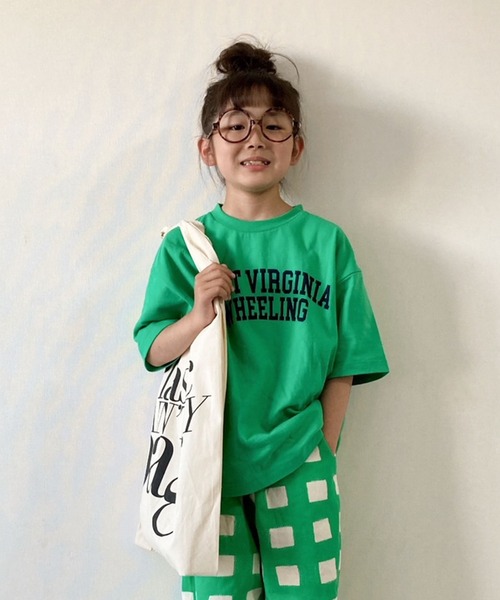 CIAOPANIC TYPY(チャオパニックティピー)の「▽【KIDS】カレッジプリントTee(Tシャツ/カットソー・キッズ・ホワイト/チャコールグレー/ピンク/グリーン・MEDIUM/LARGE/X-LARGE/XX-LARGE/SMALL)」の3枚目の写真