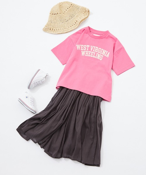 CIAOPANIC TYPY(チャオパニックティピー)の「▽【KIDS】カレッジプリントTee(Tシャツ/カットソー・キッズ・ホワイト/チャコールグレー/ピンク/グリーン・MEDIUM/LARGE/X-LARGE/XX-LARGE/SMALL)」の17枚目の写真