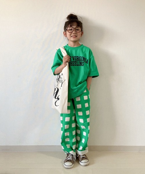 CIAOPANIC TYPY(チャオパニックティピー)の「▽【KIDS】カレッジプリントTee(Tシャツ/カットソー・キッズ・ホワイト/チャコールグレー/ピンク/グリーン・MEDIUM/LARGE/X-LARGE/XX-LARGE/SMALL)」の10枚目の写真