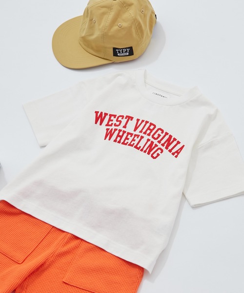 CIAOPANIC TYPY(チャオパニックティピー)の「▽【KIDS】カレッジプリントTee(Tシャツ/カットソー・キッズ・ホワイト/チャコールグレー/ピンク/グリーン・MEDIUM/LARGE/X-LARGE/XX-LARGE/SMALL)」の18枚目の写真