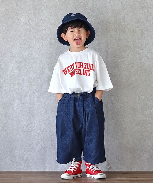 CIAOPANIC TYPY(チャオパニックティピー)の「▽【KIDS】カレッジプリントTee(Tシャツ/カットソー・キッズ・ホワイト/チャコールグレー/ピンク/グリーン・MEDIUM/LARGE/X-LARGE/XX-LARGE/SMALL)」の5枚目の写真