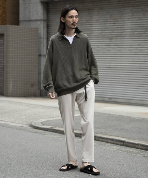 URBAN RESEARCH(アーバンリサーチ)の「リネンスキッパーニット(ニット/セーター・メンズ・ネイビー/カーキ・LARGE/MEDIUM)」の9枚目の写真