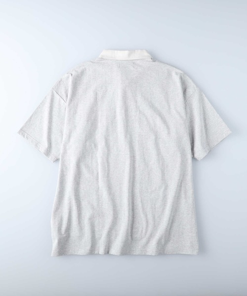 BACK NUMBER（バックナンバー）の「【BACK NUMBER】ワンポイントラガーシャツ（ポロシャツ・メンズ・ネイビー/グレー/グリーン・M/L/XL）」の8枚目の写真