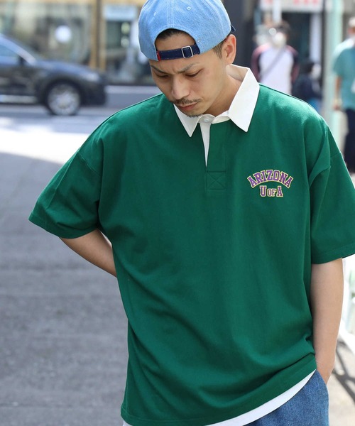 BACK NUMBER　バックナンバー　ラガーシャツ　ポロシャツ　XL　アメカジ BACK NUMBER（バックナンバー）の「【BACK NUMBER】ボーダーワン