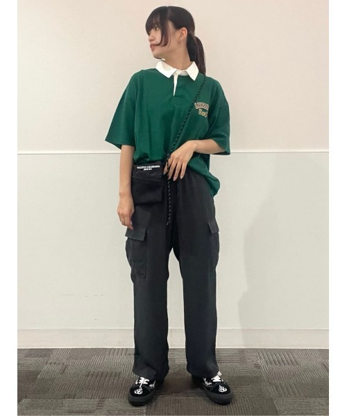 BACK NUMBER（バックナンバー）の「【BACK NUMBER】ワンポイントラガーシャツ（ポロシャツ・メンズ・ネイビー/グレー/グリーン・M/L/XL）」の22枚目の写真