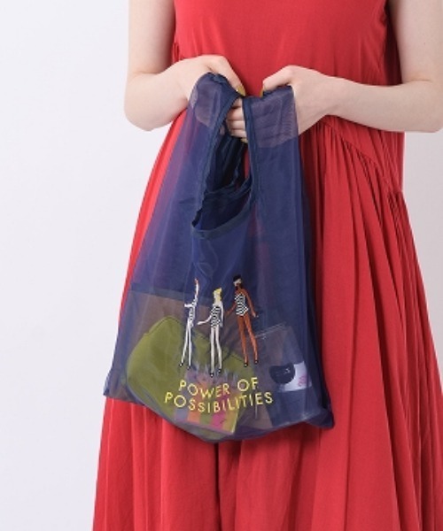 Barbie（バービー）の「Barbie　チュールエコバッグ（エコバッグ/サブバッグ・レディース・ピンク/ブルー/グリーン・FREE）」の2枚目の写真