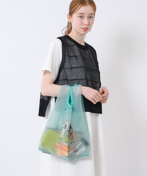 Barbie（バービー）の「Barbie　チュールエコバッグ（エコバッグ/サブバッグ・レディース・ピンク/ブルー/グリーン・FREE）」の6枚目の写真