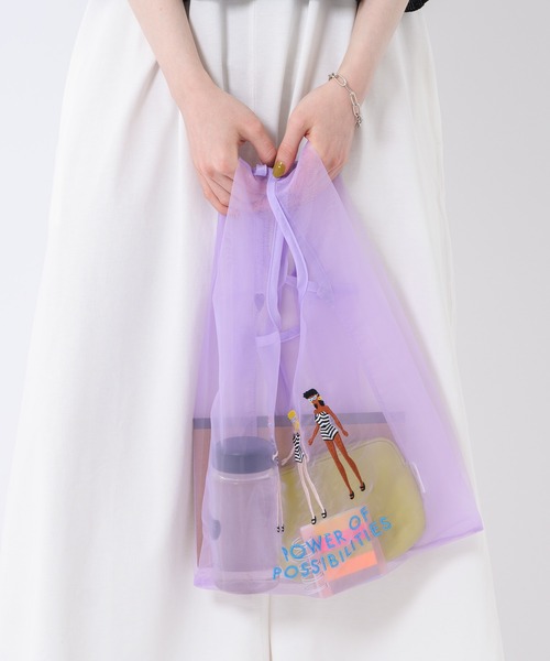 Barbie（バービー）の「Barbie　チュールエコバッグ（エコバッグ/サブバッグ・レディース・ピンク/ブルー/グリーン・FREE）」の12枚目の写真
