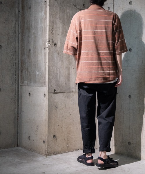 JOHN'S CLOSET(ジョンズクローゼット)の「【i】天竺ピンボーダーポロシャツ(ポロシャツ・メンズ・グリーン/ブラウン/サックスブルー・LARGE/MEDIUM/X-LARGE)」の12枚目の写真