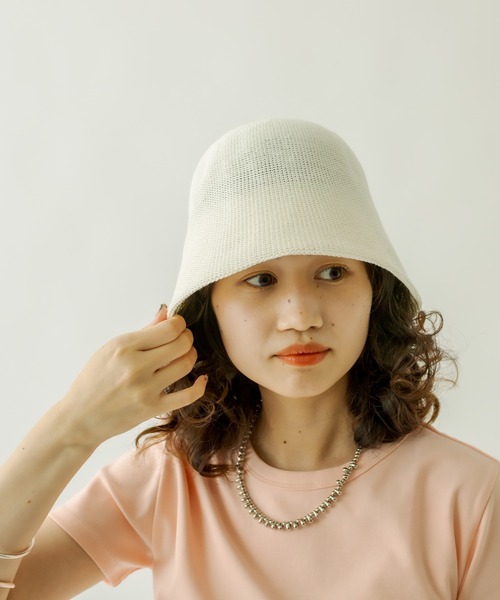 mystic（ミスティック）の「NEWサーモチューリップハット（ハット・レディース・ブラック/ベージュ/オフホワイト・FREE）」の8枚目の写真