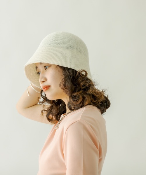 mystic（ミスティック）の「NEWサーモチューリップハット（ハット・レディース・ブラック/ベージュ/オフホワイト・FREE）」の10枚目の写真