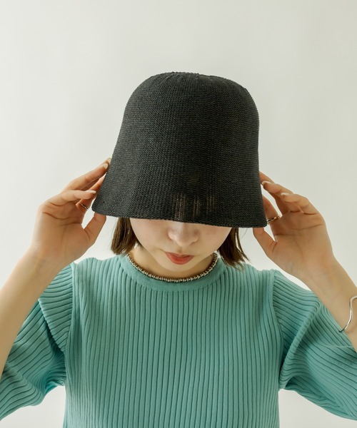 mystic（ミスティック）の「NEWサーモチューリップハット（ハット・レディース・ブラック/ベージュ/オフホワイト・FREE）」の5枚目の写真