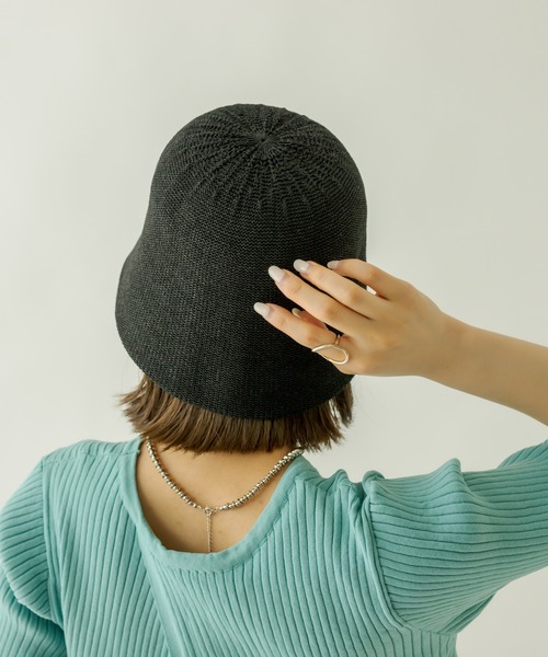 mystic（ミスティック）の「NEWサーモチューリップハット（ハット・レディース・ブラック/ベージュ/オフホワイト・FREE）」の9枚目の写真