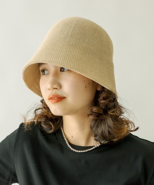 mystic（ミスティック）の「NEWサーモチューリップハット（ハット・レディース・ブラック/ベージュ/オフホワイト・FREE）」の6枚目の写真