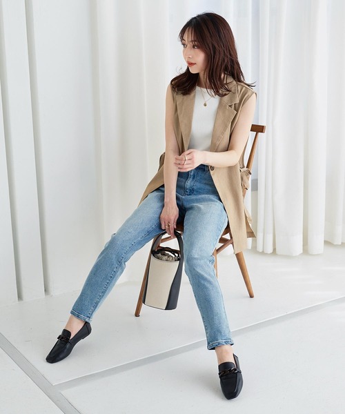 KOBE LETTUCE(コウベレタス)の「キャンバス×フェイクレザーバケットバッグ(ハンドバッグ・レディース・ブラック系その他/ブラウン系その他・FREE)」の9枚目の写真