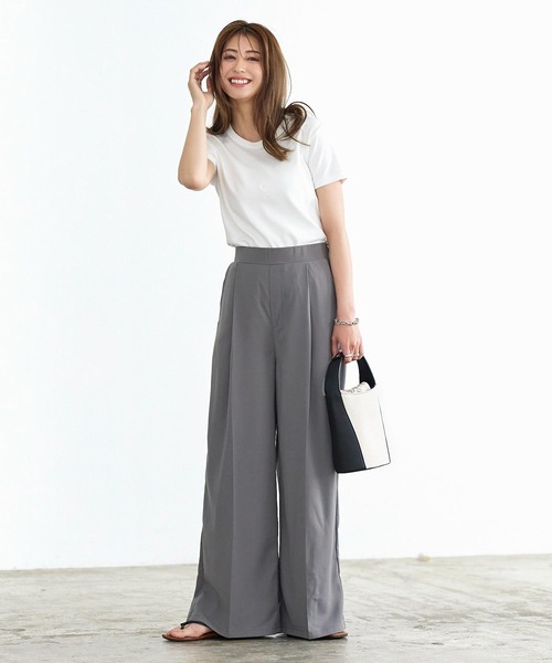 KOBE LETTUCE(コウベレタス)の「キャンバス×フェイクレザーバケットバッグ(ハンドバッグ・レディース・ブラック系その他/ブラウン系その他・FREE)」の10枚目の写真