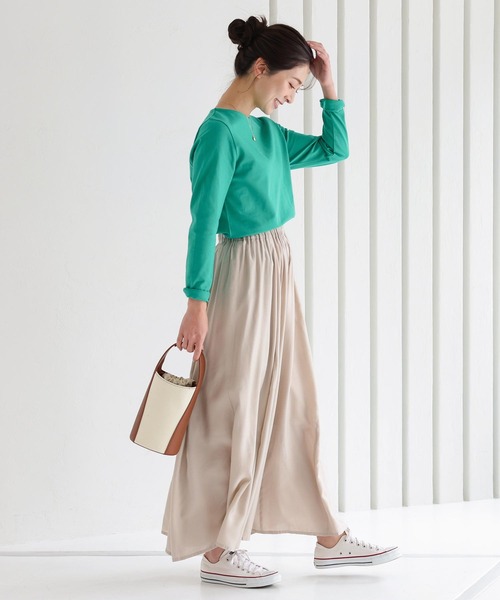 KOBE LETTUCE(コウベレタス)の「キャンバス×フェイクレザーバケットバッグ(ハンドバッグ・レディース・ブラック系その他/ブラウン系その他・FREE)」の13枚目の写真