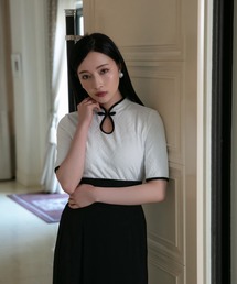 ANDGEEBEE | パイピングチャイナトップス(その他トップス)