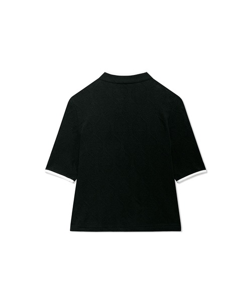 ANDGEEBEE（アンジービー）の「パイピングチャイナトップス（その他トップス・レディース・ホワイト/ブラック・MEDIUM）」の9枚目の写真