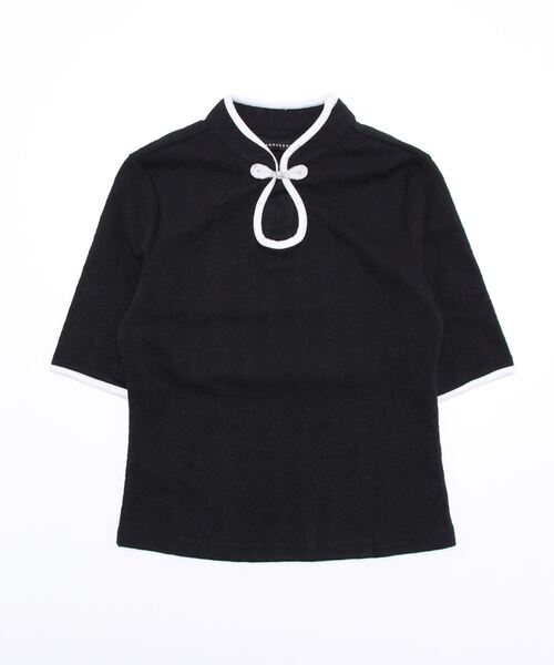 ANDGEEBEE（アンジービー）の「パイピングチャイナトップス（その他トップス・レディース・ホワイト/ブラック・MEDIUM）」の19枚目の写真