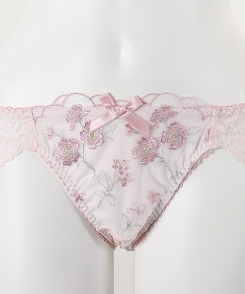 Risa Magli(リサマリ)の「◆ステファニー レースショーツ(ショーツ・レディース・ピンク/アイボリー/ダークネイビー・L/M)」の11枚目の写真