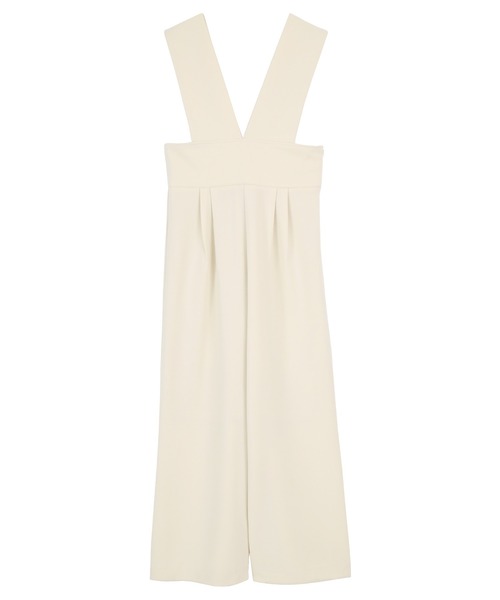 ハイウエストVネックオールインワン/サロペット