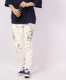 BIGJOHN M3 M3/CARROT LEG ペイント加工デニムパンツ