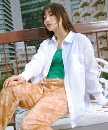 ★美品★ UGG@mos サイドファスナー ビッグシャツ アグ ビッグシャツ UGG（アグ）の「UGG@mos サイドファスナー ビッグシャツ / アグ