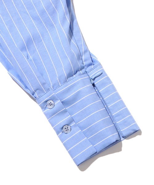 UGG（アグ）の「UGG@mos サイドファスナー ビッグシャツ / アグ サイドファスナー ビッグシャツ（シャツ/ブラウス・レディース・ベージュ/ホワイト/ブルー・M/L）」の7枚目の写真