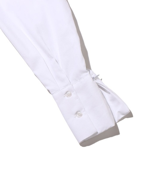 UGG（アグ）の「UGG@mos サイドファスナー ビッグシャツ / アグ サイドファスナー ビッグシャツ（シャツ/ブラウス・レディース・ベージュ/ホワイト/ブルー・M/L）」の12枚目の写真