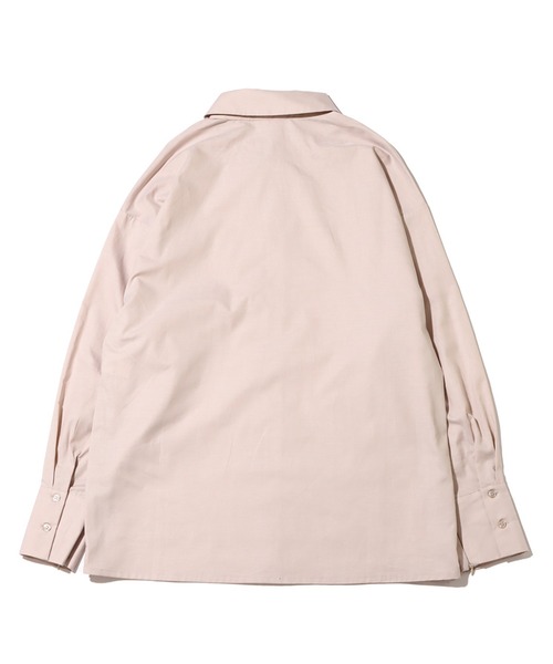 UGG（アグ）の「UGG@mos サイドファスナー ビッグシャツ / アグ サイドファスナー ビッグシャツ（シャツ/ブラウス・レディース・ベージュ/ホワイト/ブルー・M/L）」の14枚目の写真