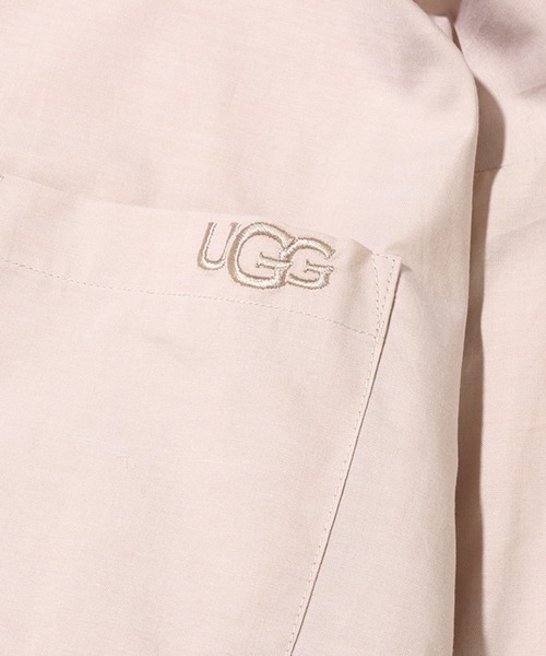 UGG（アグ）の「UGG@mos サイドファスナー ビッグシャツ / アグ サイドファスナー ビッグシャツ（シャツ/ブラウス・レディース・ベージュ/ホワイト/ブルー・M/L）」の16枚目の写真