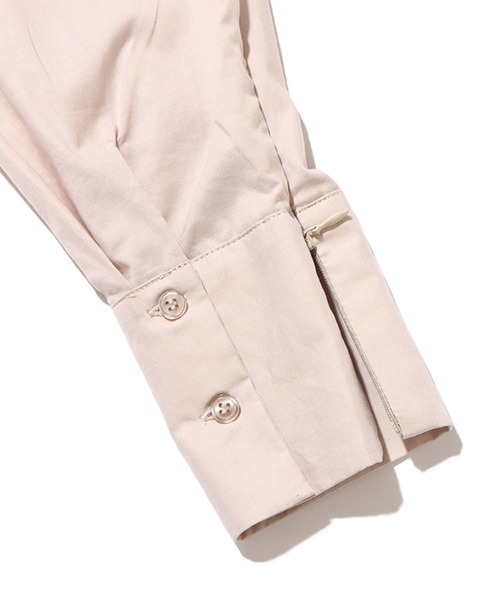 UGG（アグ）の「UGG@mos サイドファスナー ビッグシャツ / アグ サイドファスナー ビッグシャツ（シャツ/ブラウス・レディース・ベージュ/ホワイト/ブルー・M/L）」の17枚目の写真