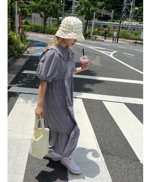 WC（ダブル シー）の「ポップコーンハット（ハット・レディース・ホワイト/ブラック・FREE）」の8枚目の写真