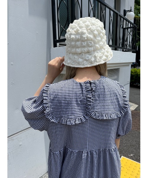 WC（ダブル シー）の「ポップコーンハット（ハット・レディース・ホワイト/ブラック・FREE）」の9枚目の写真