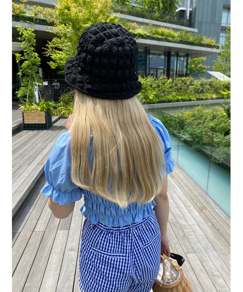 WC（ダブル シー）の「ポップコーンハット（ハット・レディース・ホワイト/ブラック・FREE）」の10枚目の写真