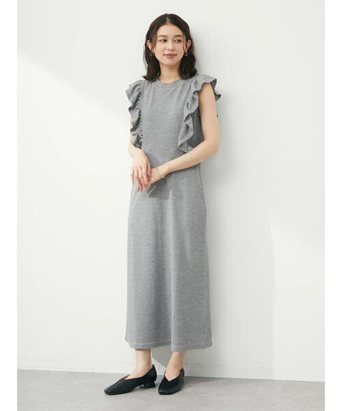 Sugar spoon（シュガースプーン）の「・SUGAR SPOON ボーダーラッフルワンピ（ワンピース・レディース・ブラック/ブルー/グリーン・FREE）」の16枚目の写真