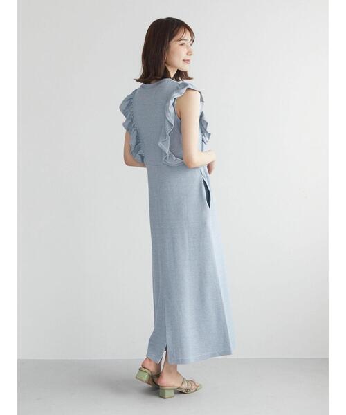 Sugar spoon（シュガースプーン）の「・SUGAR SPOON ボーダーラッフルワンピ（ワンピース・レディース・ブラック/ブルー/グリーン・FREE）」の20枚目の写真