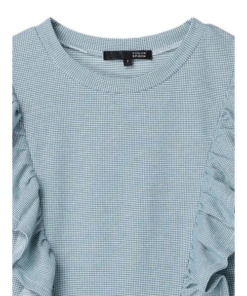 Sugar spoon（シュガースプーン）の「・SUGAR SPOON ボーダーラッフルワンピ（ワンピース・レディース・ブラック/ブルー/グリーン・FREE）」の18枚目の写真