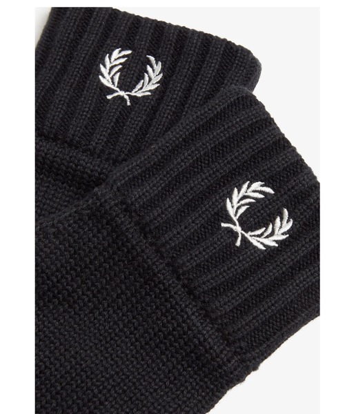 FRED PERRY（フレッドペリー）の「Laurel Wreath Gloves（手袋・メンズ・グレー/ブラック/グリーン/オレンジ・L）」の6枚目の写真