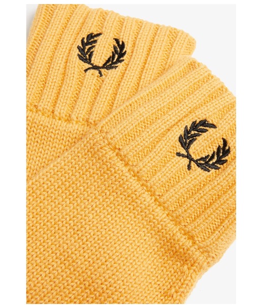 FRED PERRY（フレッドペリー）の「Laurel Wreath Gloves（手袋・メンズ・グレー/ブラック/グリーン/オレンジ・L）」の8枚目の写真