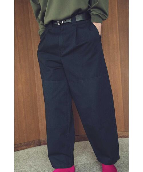 Dickies（ディッキーズ）の「＜Dickies × monkey time＞ TWILL DOUBLE KNEE WIDE PANTS/パンツ（その他パンツ・メンズ・ホワイト/ブラック/ターコイズブルー・32inch/30inch/34inch）」の3枚目の写真
